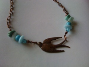 Bronze Bird necklace